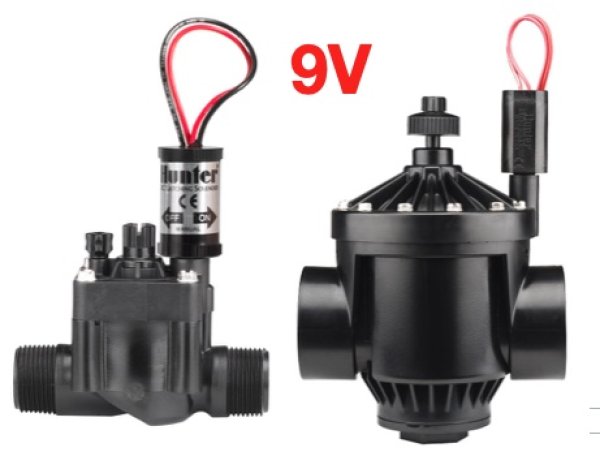 Hunter PGV 1", 1 1/2", 2" Magnetventil 9V DC Durchflussregulierung / Ventil zur Bewässerung: Innengewinde / Außengewinde-​​ versch. Größen